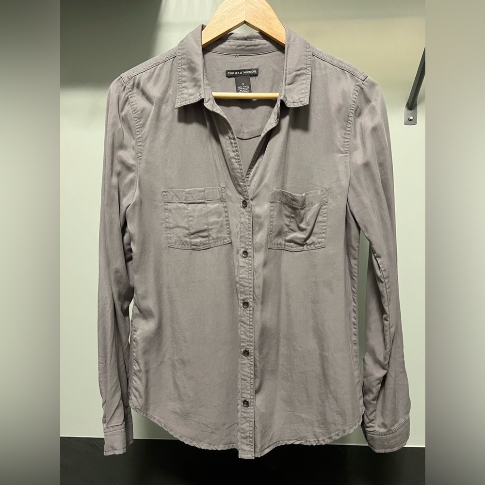 Soft Grey Button Down Shirt